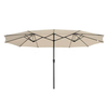 15x9 ft Patio Umbrella Rectangular with Wind Vent