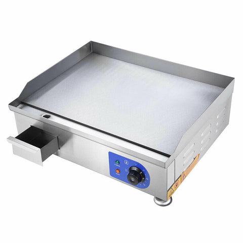 Image of 24" Food Electric Griddle Countertop Grill Commercial - Stainless Steel