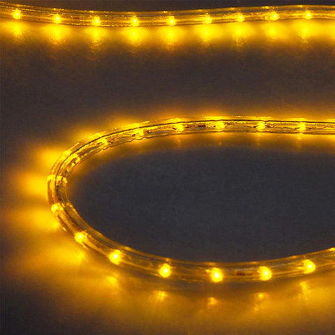 Image of DELight Holiday Lighting LED Rope Light Spool 50ft  -Saffron (orange)