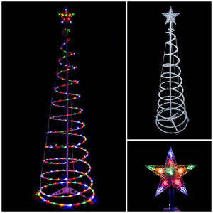 Spiral Light Indoor/Outdoor Christmas Trees (5FT / 6FT)