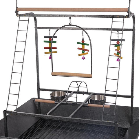 Image of Birdcage Gym Perch on Wheels