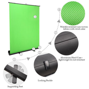 Koval Inc. Portable Collapsible Green Screen Chromakey Background