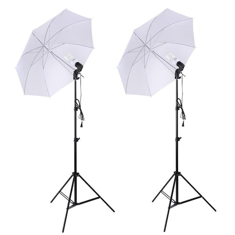 Image of Koval Inc. 3 Point 33" Umbrella Photography Lighting Studio Kit with  Backdrops