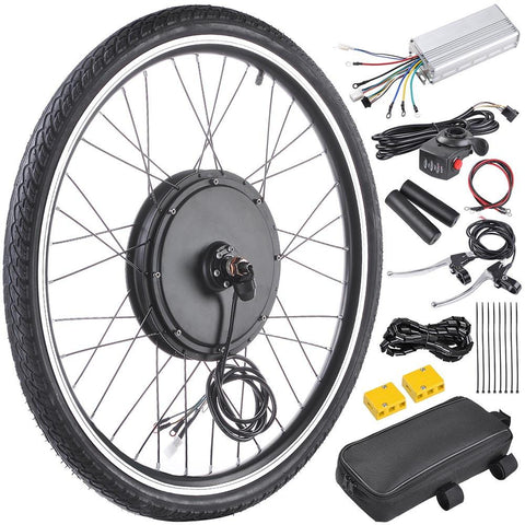 Image of 26 inch Front Wheel Electric Bicycle Motor Conversion Kit (48v 1000w)