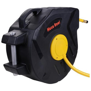 50ft ¼" inches Retractable Air Hose Reel Wall Mount Auto Rewind