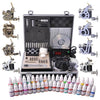 Tattoo Kit 8 Guns LCD Power Supply 54 Ink w/ Case