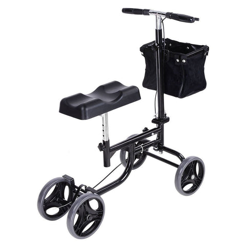 Image of Steerable Knee Scooter, Adult Walker w/ Wheels and Basket