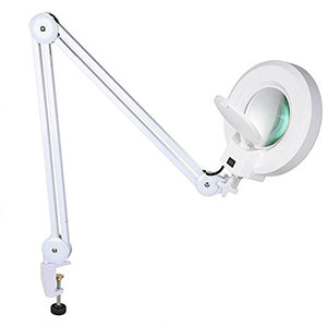 5” Diopter Clamp-On Illuminated Magnifying Glass Lamp