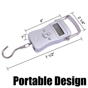 Portable Digital Hanging Scale with Backlit LCD Display