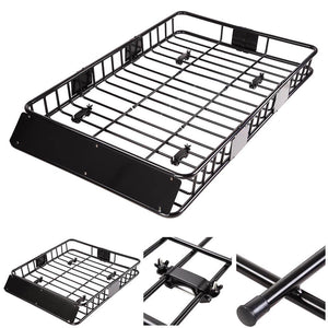 Universal - 64inch Car Rooftop Cargo Basket Carrier with Extension