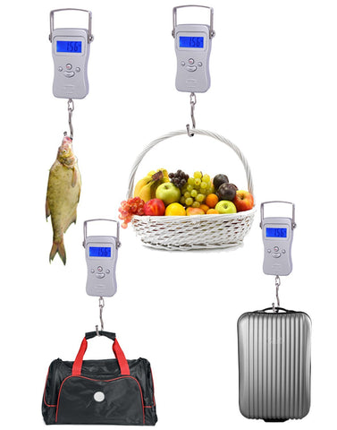 Image of Portable Digital Hanging Scale with Backlit LCD Display