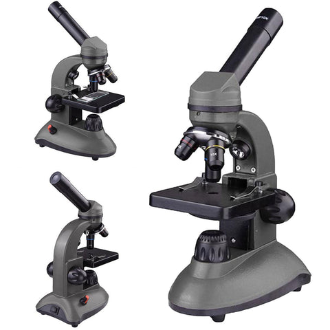 Image of 40x-1000x Lab Compound Microscope with Two Layer Mechanical Stage