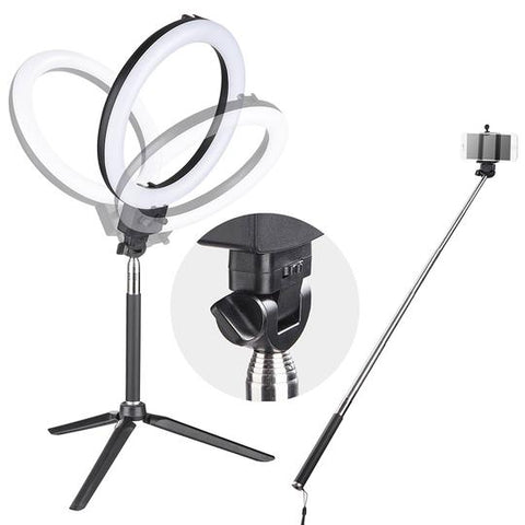 Image of 8" Ring Light with Stand  and Accessories Social Media (YouTube, Vlogging etc.)