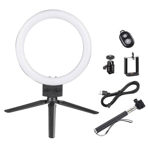 8" Ring Light with Stand  and Accessories Social Media (YouTube, Vlogging etc.)