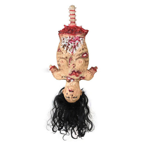 Image of Halloween Prop Limbless Hanging Woman with Hair