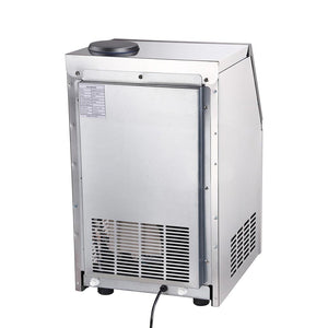 Portable 100lb Stainless Steel Ice Maker Machine Commercial 300w