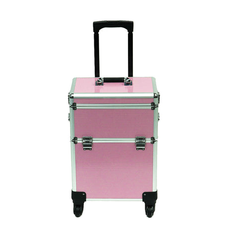 Image of Koval Inc. 4 Wheel 2-in-1 Makeup Train Cosmetic Case