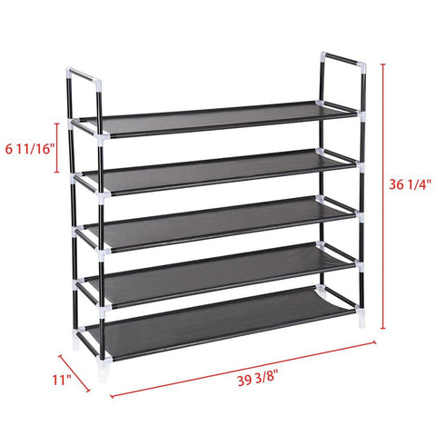 Image of 5-Tier Shoe Rack, Holds 20-25 Pairs of Shoes
