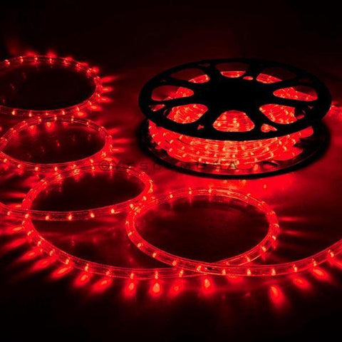 Image of DELight Holiday Lighting LED Rope Light Spool 150ft – Red