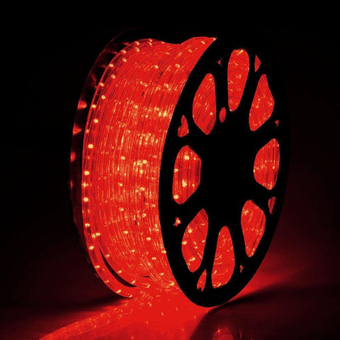Image of DELight Holiday Lighting LED Rope Light Spool 150ft – Red