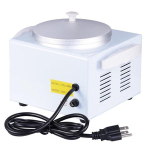 Deluxe Professional Single Hair Wax Warmer, Electric Wax Heater Machine (White 9"L x 7"W x 4¾"H (Single Pot)