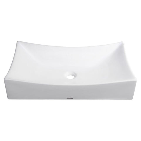 Image of Sunken Vanity Sink with Drain - Rectangle