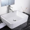 Vanity Sink with Drain - Rectangle