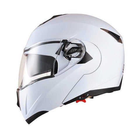 Image of White Motorcycle Helmet