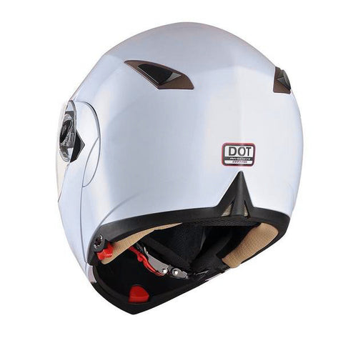 Image of White Motorcycle Helmet