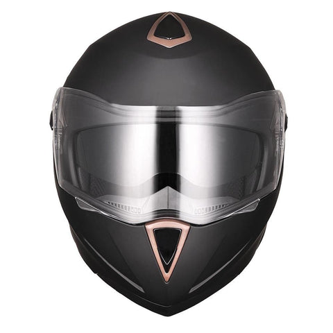 Image of Matte Black Motorcycle Helmet