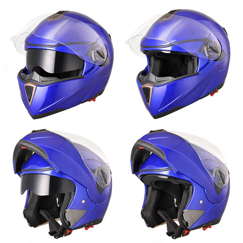Image of Blue Motorcycle Helmet