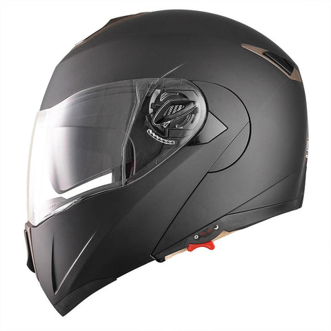 Image of Matte Black Motorcycle Helmet