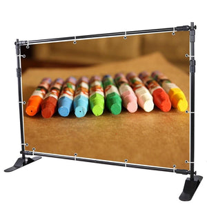 Telescopic Backdrop Banner - Up to 8' x 8'